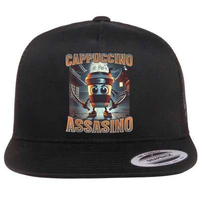 Italian Brainrot Cappuccino Assassino, Funny Cappuccino Meme Flatbill Hat