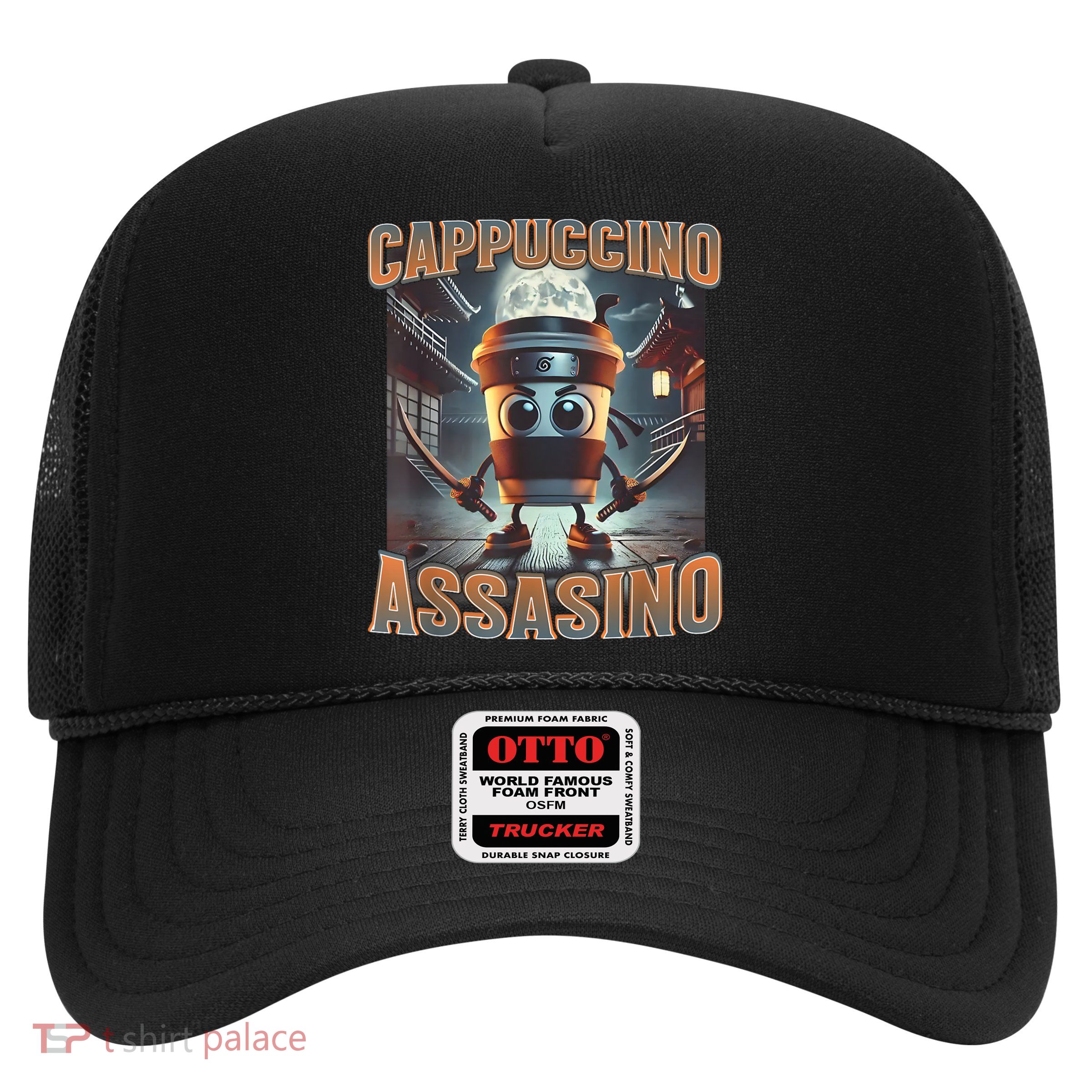 Italian Brainrot Cappuccino Assassino, Funny Cappuccino Meme Trucker Hat