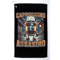 Italian Brainrot Cappuccino Assassino, Funny Cappuccino Meme Golf Towel