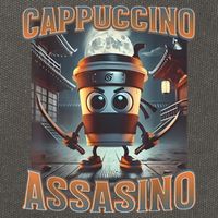 Italian Brainrot Cappuccino Assassino, Funny Cappuccino Meme Cotton Canvas Backpack