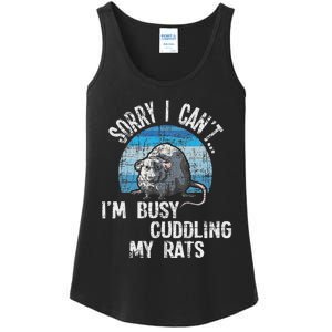 IM Busy Cuddling My Rats Rodent Lover Rat Owner Ladies Essential Tank