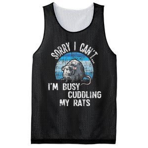 IM Busy Cuddling My Rats Rodent Lover Rat Owner Mesh Reversible Basketball Jersey Tank