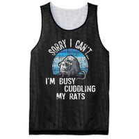 IM Busy Cuddling My Rats Rodent Lover Rat Owner Mesh Reversible Basketball Jersey Tank