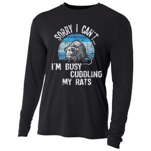 IM Busy Cuddling My Rats Rodent Lover Rat Owner Cooling Performance Long Sleeve Crew