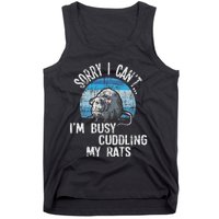 IM Busy Cuddling My Rats Rodent Lover Rat Owner Tank Top