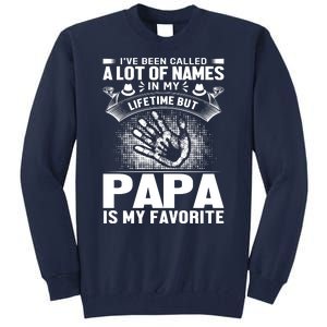 I've Been Called A Lot Of Names In My Lifetime But Papa Is My Favorite Tall Sweatshirt