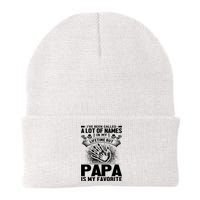 I've Been Called A Lot Of Names In My Lifetime But Papa Is My Favorite Knit Cap Winter Beanie