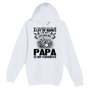 I've Been Called A Lot Of Names In My Lifetime But Papa Is My Favorite Premium Pullover Hoodie