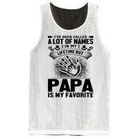 I've Been Called A Lot Of Names In My Lifetime But Papa Is My Favorite Mesh Reversible Basketball Jersey Tank