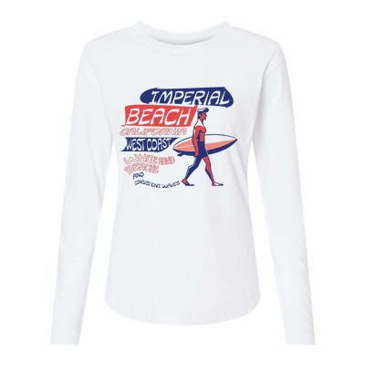 Imperial Beach California Womens Cotton Relaxed Long Sleeve T-Shirt