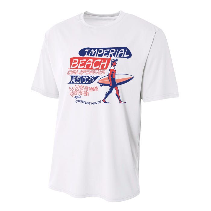 Imperial Beach California Performance Sprint T-Shirt