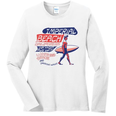 Imperial Beach California Ladies Long Sleeve Shirt