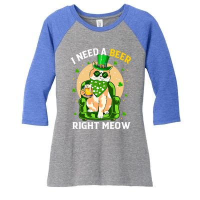 Irish Beer Cagreat Gift St Patricks Day Ing Team Gift Women's Tri-Blend 3/4-Sleeve Raglan Shirt