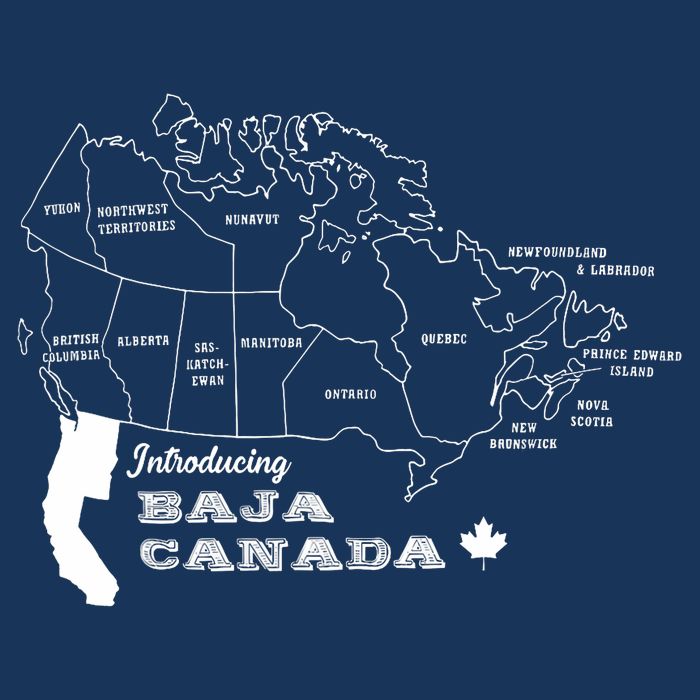Introducing Baja Canada Sarcasm Humor Graphic Canadian Funny Mousepad