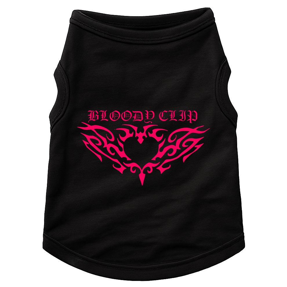 Imnotclip Bloody Clip Heart Doggie Tank