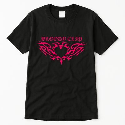 Imnotclip Bloody Clip Heart Tall T-Shirt