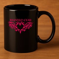 Imnotclip Bloody Clip Heart 11oz C Handle Ceramic Mug