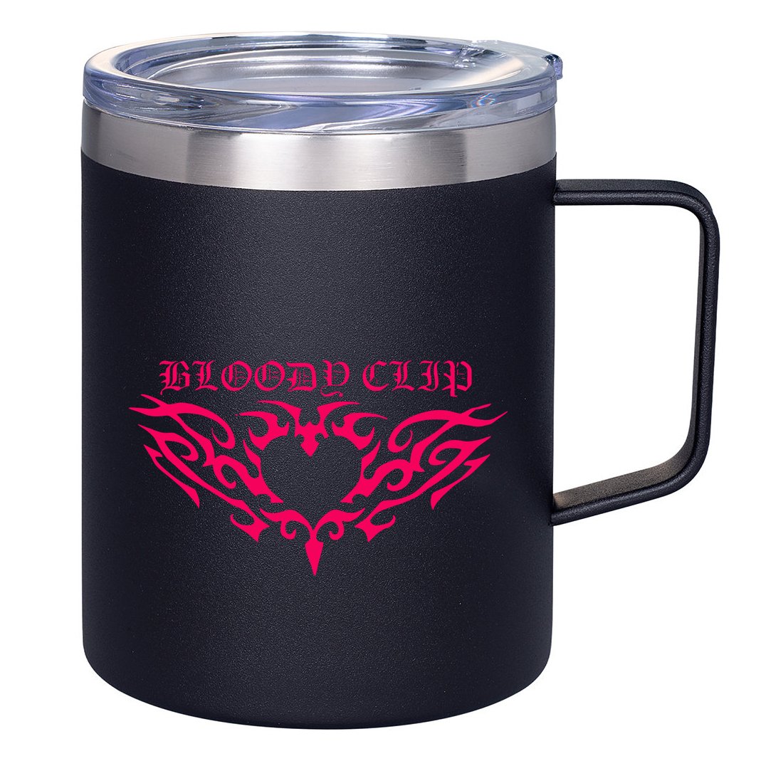 Imnotclip Bloody Clip Heart 12oz Stainless Steel Coffee Mug