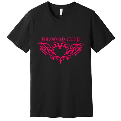 Imnotclip Bloody Clip Heart Premium T-Shirt