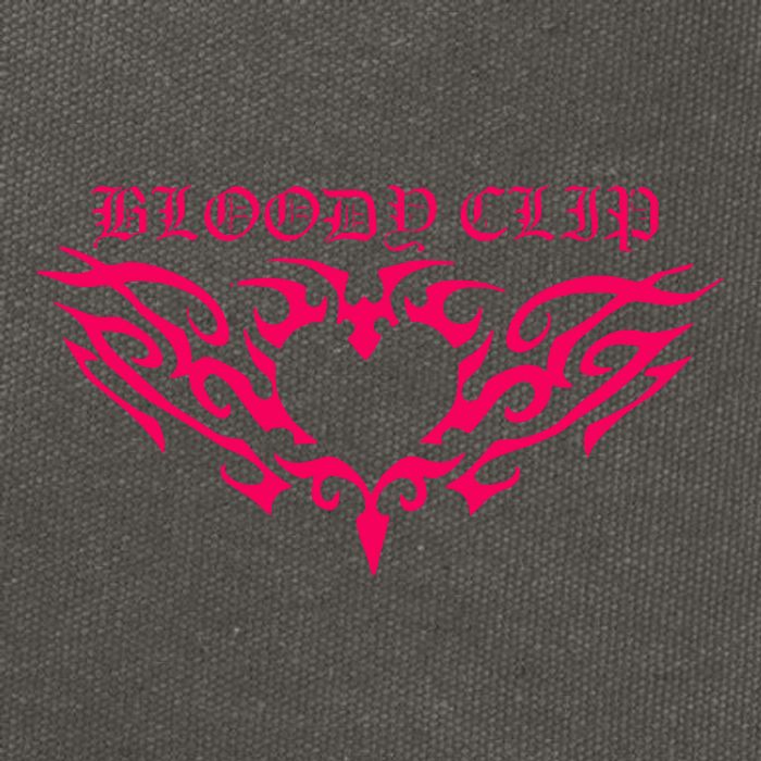 Imnotclip Bloody Clip Heart Cotton Canvas Backpack