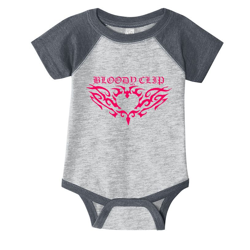 Imnotclip Bloody Clip Heart Infant Baby Jersey Bodysuit