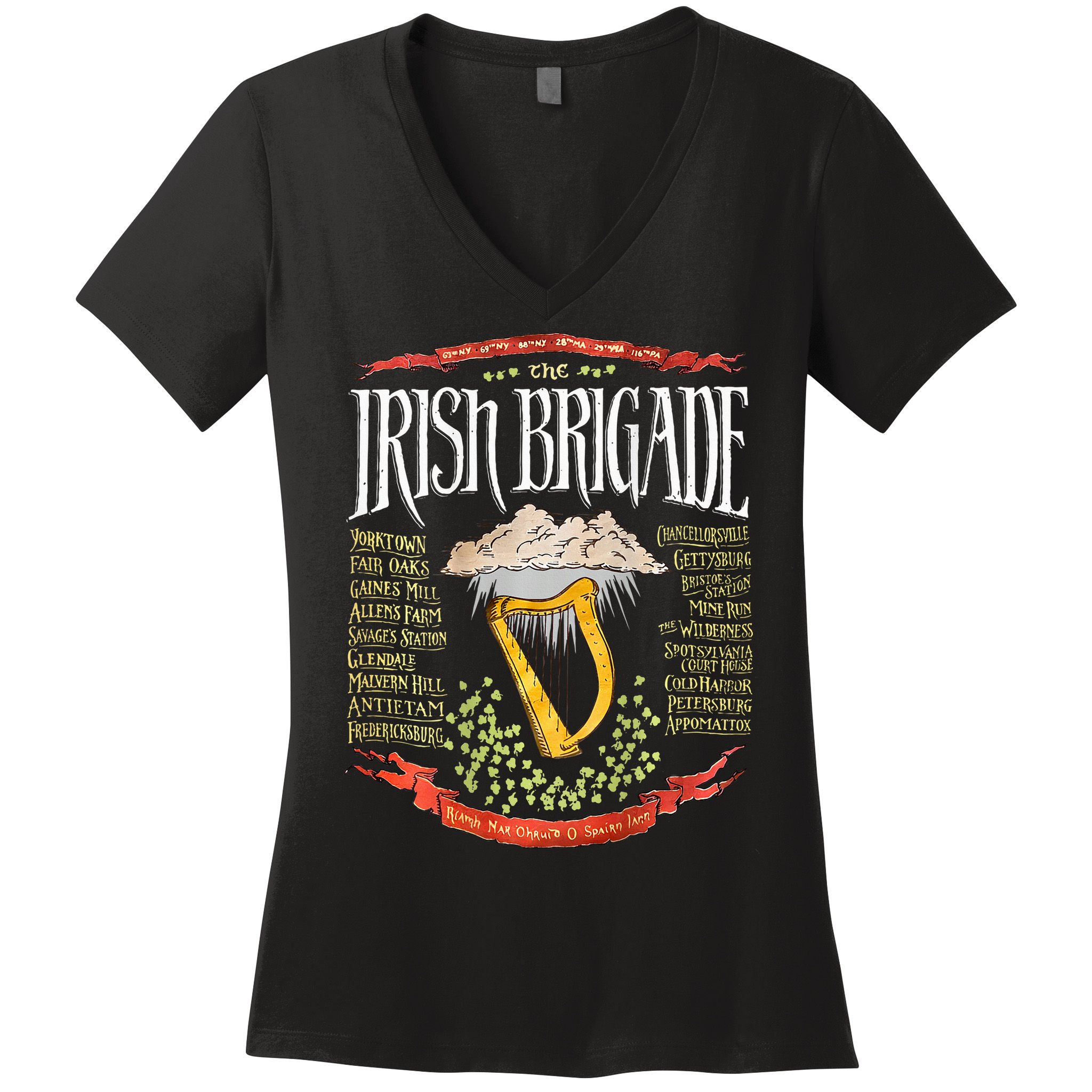 Irish Brigade Civil War Women's V-Neck T-Shirt