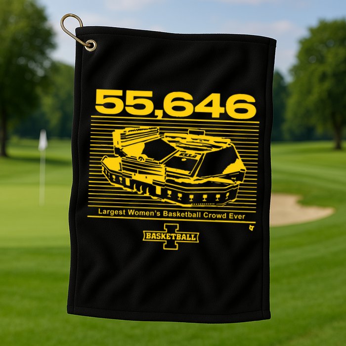 Iowa Basketball Crossover At Kinnick Golf Towel