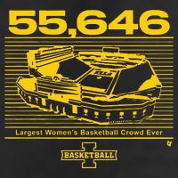 Iowa Basketball Crossover At Kinnick Golf Towel