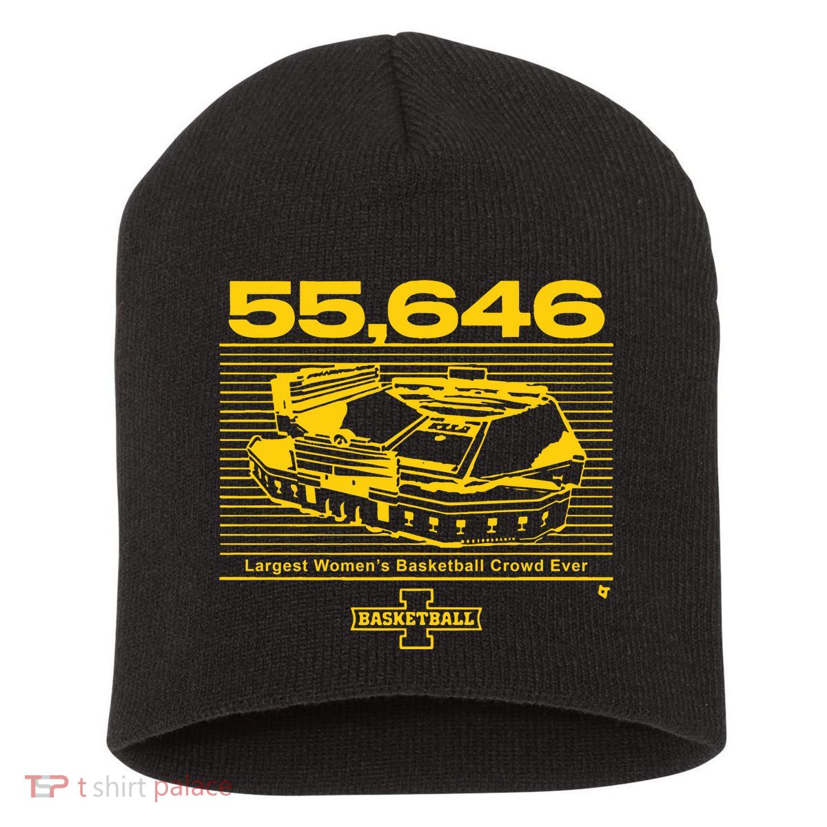 Iowa Basketball Crossover At Kinnick Short Acrylic Beanie