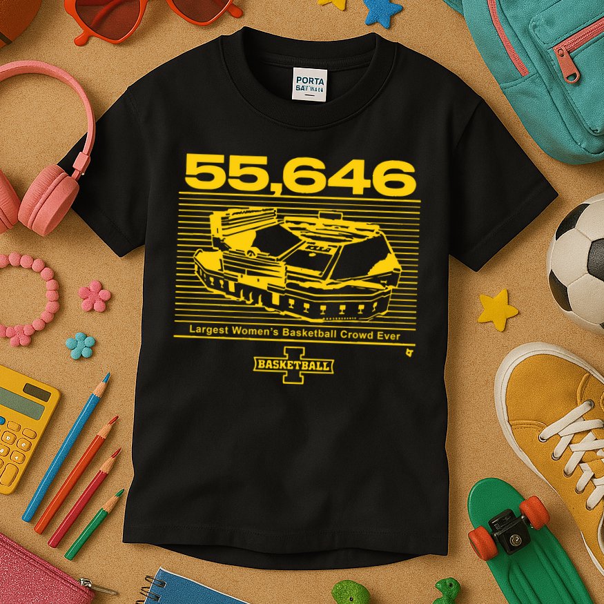 Iowa Basketball Crossover At Kinnick Kids T-Shirt