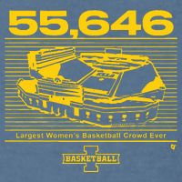 Iowa Basketball Crossover At Kinnick Garment-Dyed Sweatshirt
