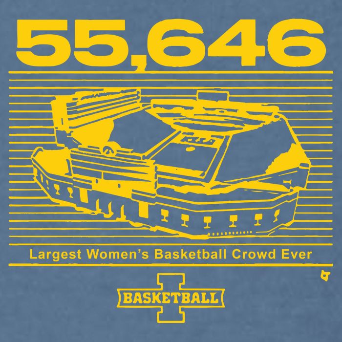 Iowa Basketball Crossover At Kinnick Garment-Dyed Sweatshirt