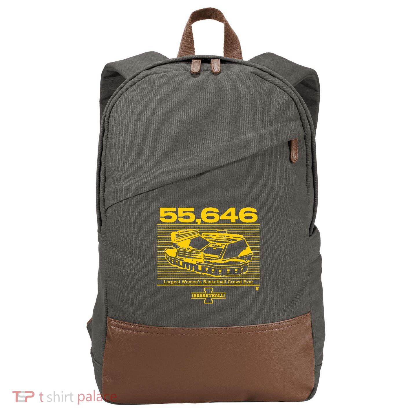 Iowa Basketball Crossover At Kinnick Cotton Canvas Backpack