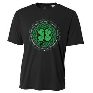 Irish Blessing Celtic Knot & 4 Leaf Clover Luck Version B Cooling Performance Crew T-Shirt