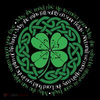 Irish Blessing Celtic Knot & 4 Leaf Clover Luck Version B Cooling Performance Crew T-Shirt