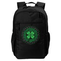 Irish Blessing Celtic Knot & 4 Leaf Clover Luck Version B Daily Commute Backpack