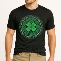 Irish Blessing, Celtic Knot & 4-Leaf Clover Luck Version B Cooling Performance Crew T-Shirt