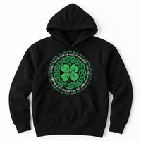 Irish Blessing, Celtic Knot & 4-Leaf Clover Luck Version B Hoodie
