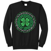 Irish Blessing, Celtic Knot & 4-Leaf Clover Luck Version B Sweatshirt