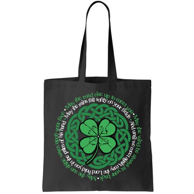 Irish Blessing, Celtic Knot & 4-Leaf Clover Luck Version B Bag