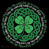 Irish Blessing, Celtic Knot & 4-Leaf Clover Luck Version B Cooling Performance Long Sleeve Crew