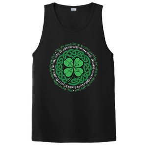 Irish Blessing, Celtic Knot & 4-Leaf Clover Luck Version B PosiCharge Competitor Tank