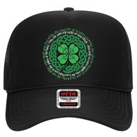 Irish Blessing, Celtic Knot & 4-Leaf Clover Luck Version B Trucker Hat