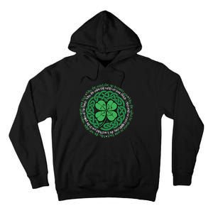 Irish Blessing, Celtic Knot & 4-Leaf Clover Luck Version B Tall Hoodie