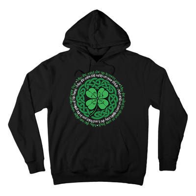 Irish Blessing, Celtic Knot & 4-Leaf Clover Luck Version B Tall Hoodie