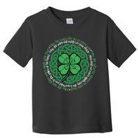Irish Blessing, Celtic Knot & 4-Leaf Clover Luck Version B Toddler T-Shirt