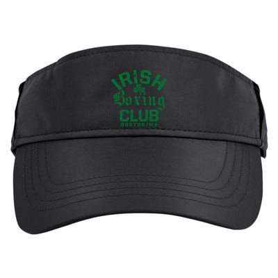 Irish Boxing Club Boston Massachusetts Funny Gift Adult Drive Performance Visor