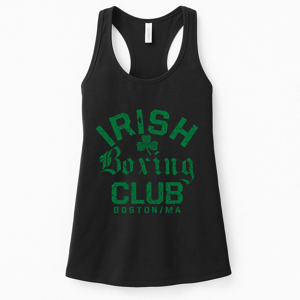 Irish Boxing Club Boston Massachusetts Funny Gift Womens Tank Top