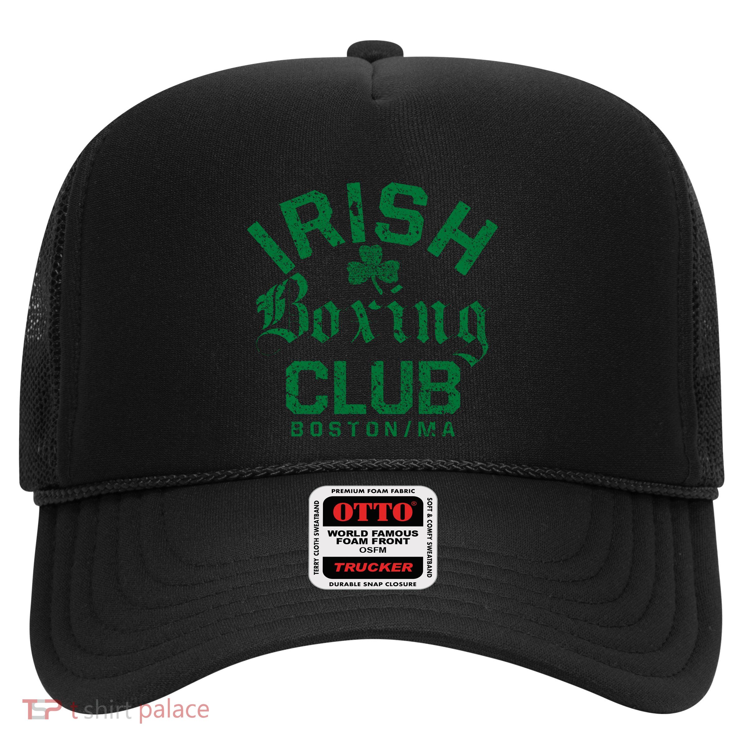 Irish Boxing Club Boston Massachusetts Funny Gift Trucker Hat