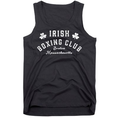 Irish Boxing Club Boston Massachusetts Meaningful Gift Shamrock Great Gift Tank Top